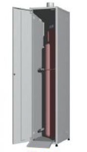 Шкаф для газового баллона ШБ лабораторный (держатель, вентиляция, замок)