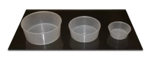 Чашечки лабораторные № 1, 2 и 3 для определения засоренности и подсушивании проб зерна. В зерновых лабораториях
