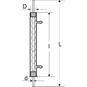 Дистилятор скляний лабораторний (для охолодження та конденсації)