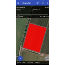 Приложение geometer для измерения площади поля с приемником GM SMART (DGPS + RTK)