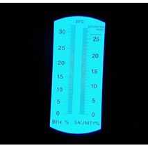 Рефрактометр для соли 0–28 % и сахара 0-32 % Brix WALCOM REF-103/113S
