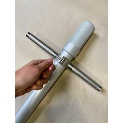 Установка ручки на алюминиевом пробоотборнике